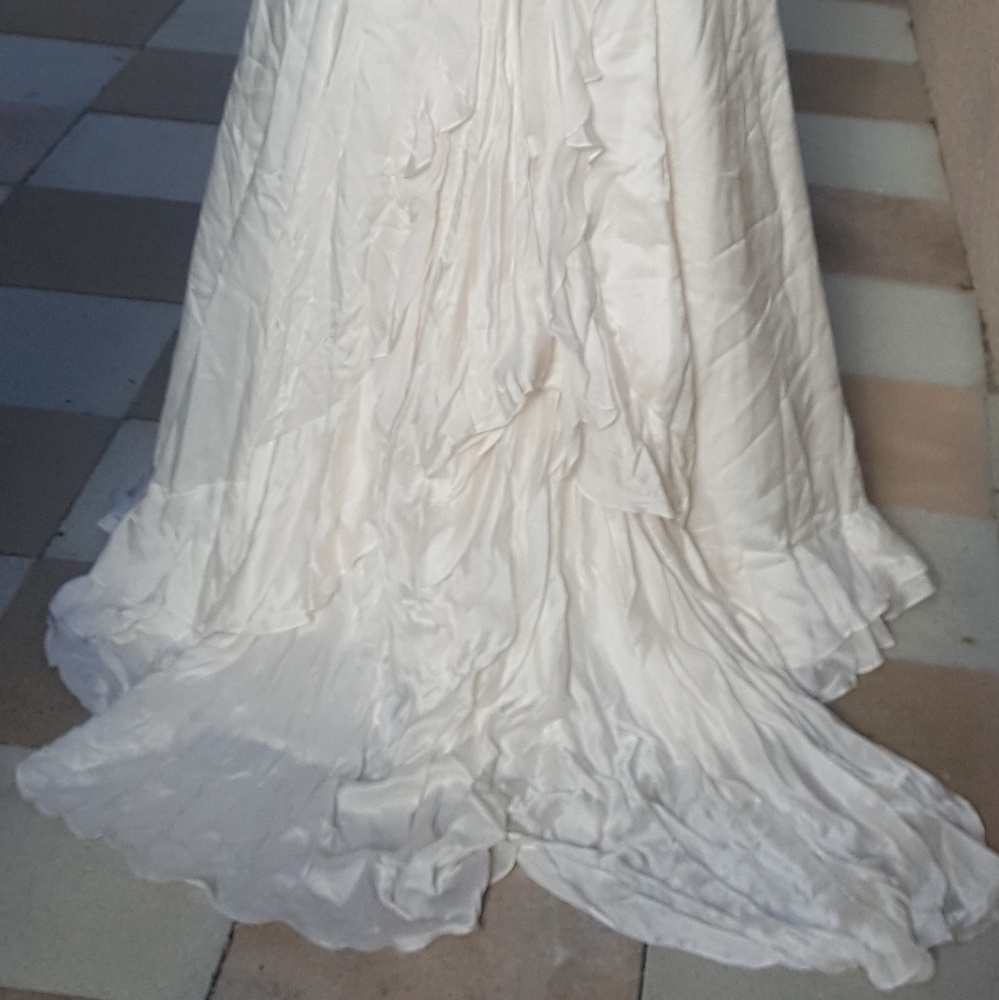 Saks Fifth Avenue Ruffle Silk gown - Picture 4 of 8
